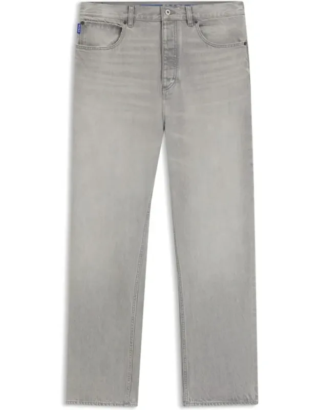 Baggy-fit Jeans In Stonewashed Denim