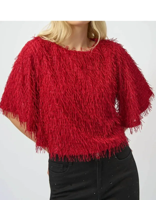 Novelty Fringe Boxy Top