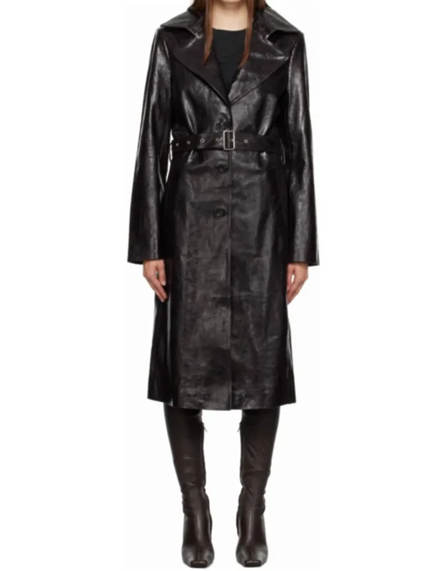 Leather Trench Coat