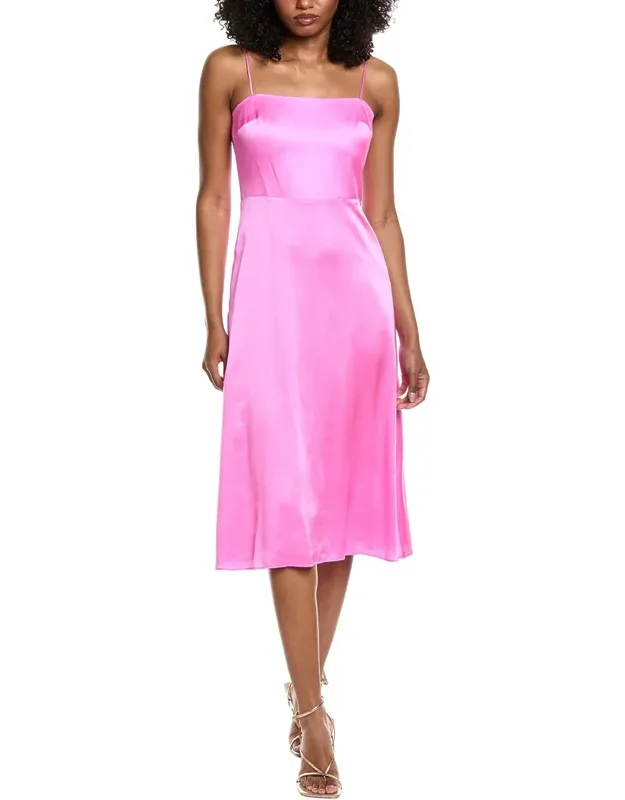 Clover Silk Midi Dress