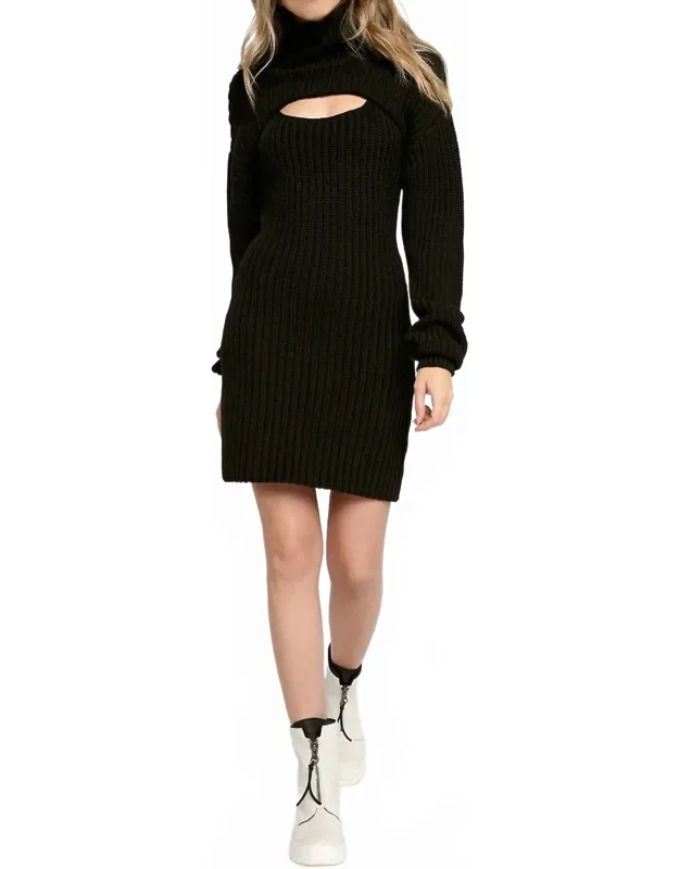 Cropped Sweater With Dress