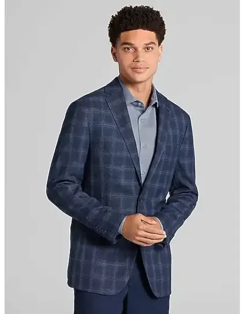 Slim Fit Plaid Sport Coat