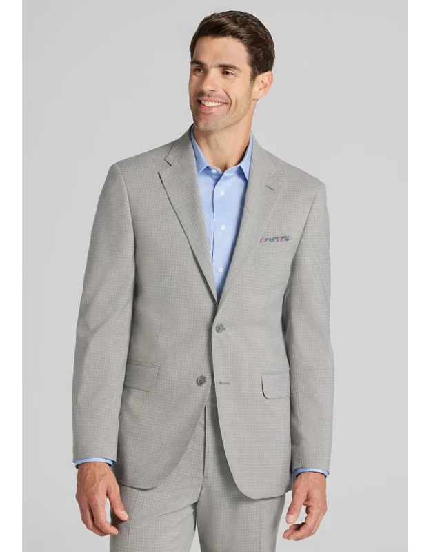 Tailored Fit Check Suit Jacket