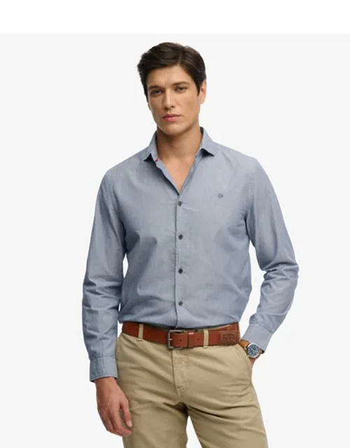 Cut Away Poplin Long Sleeve Shirt