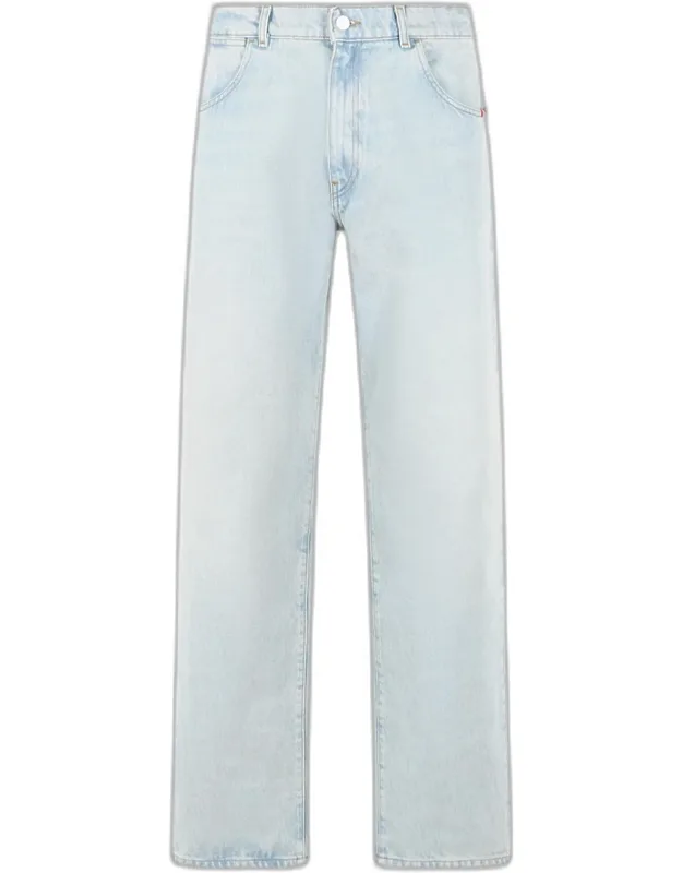 Amish 'james' Jeans With Button And Zip Closure And Five-pocket Style
