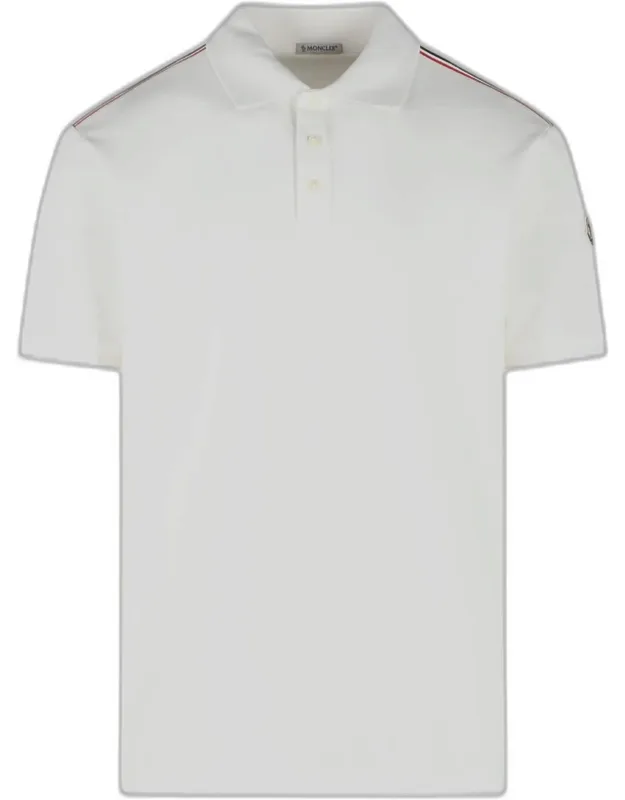 Polo Shirt With Classic Ribbed Collar And Partial Button Closure