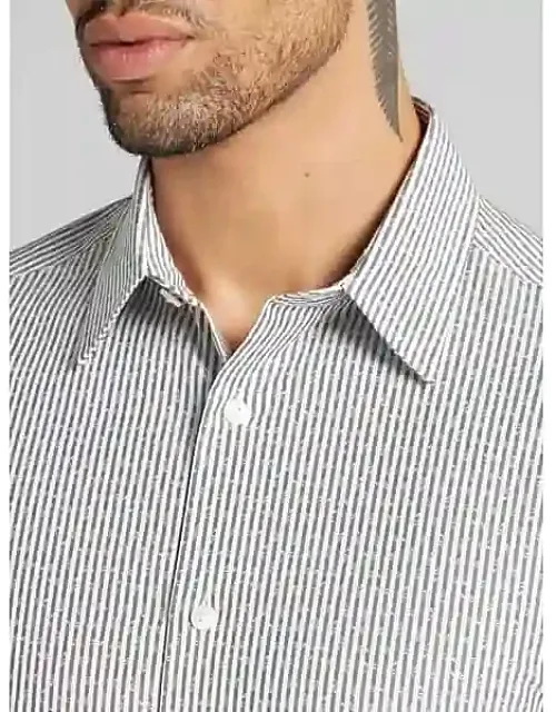 Slim Fit Short Sleeve Button Up Shirt