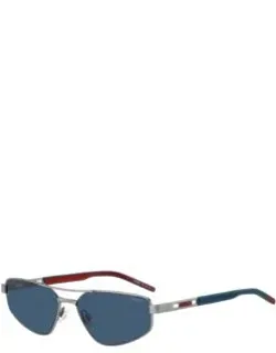 Double-bridge Sunglasses With Cut-out Logo