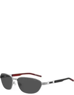 Metal Sunglasses With Cut-out Logo