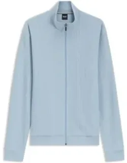 Cotton-blend Jacket With Waffle Structure
