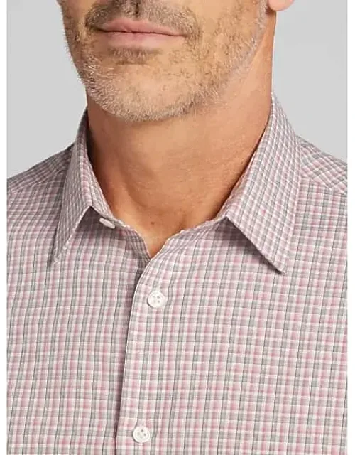 Chillflex Slim Fit Dobby Check Button Up Shirt