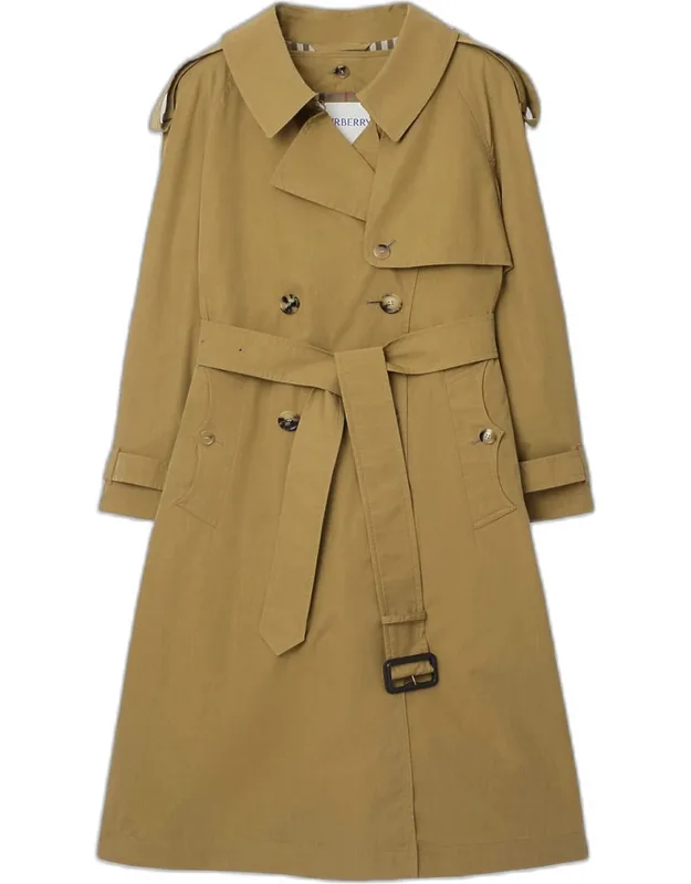 Belted Gabardine Trench Coat