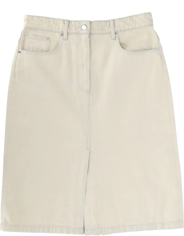 Denim Midi Skirt