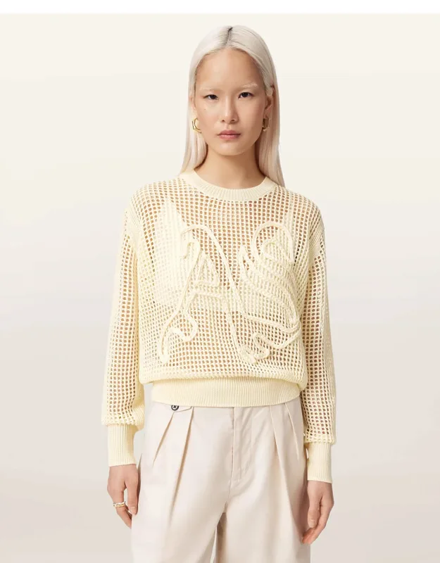 Relaxed Fit Open Stitch Sweater