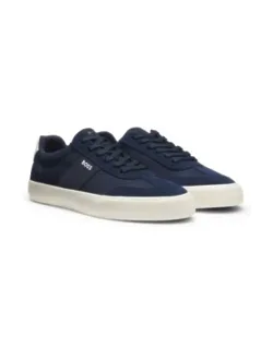 Low-top Trainers With Suede Trims