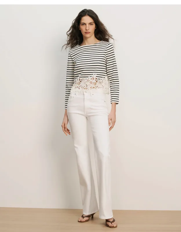 Crosbie Mid-rise Slim Wide-leg Jeans
