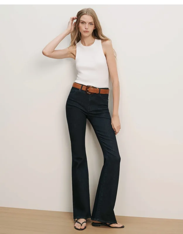Beverly Skinny-flare Jean With High-rise Waist And Subtle Flare