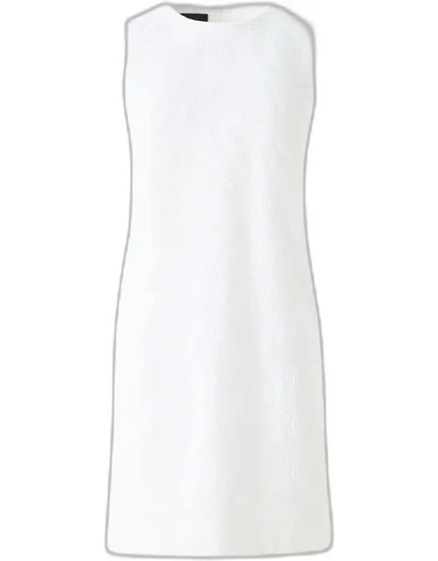 Broderie Anglaise Sleeveless Sheath Dress