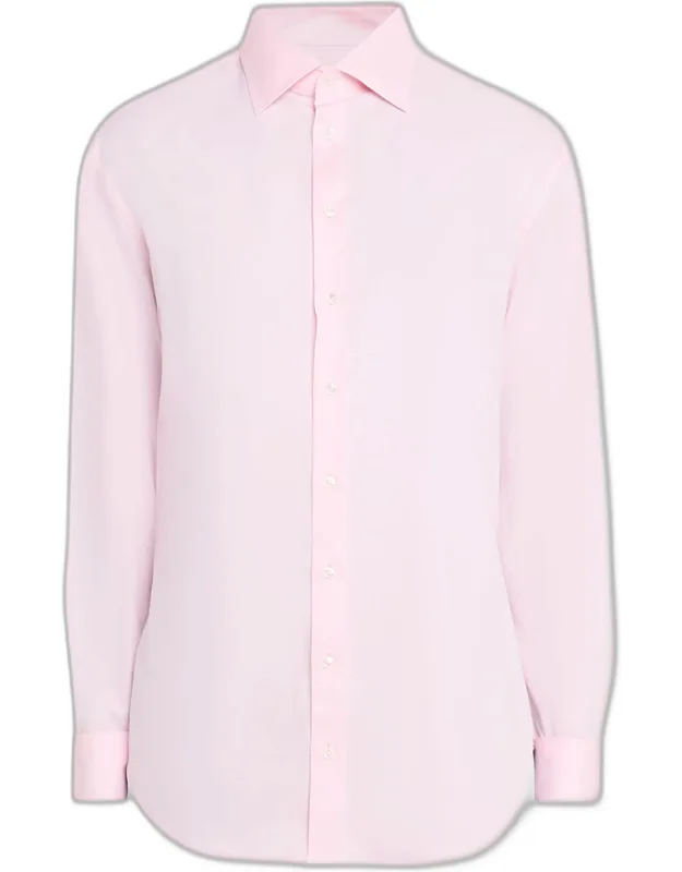 Textured Cotton Sport Shirt