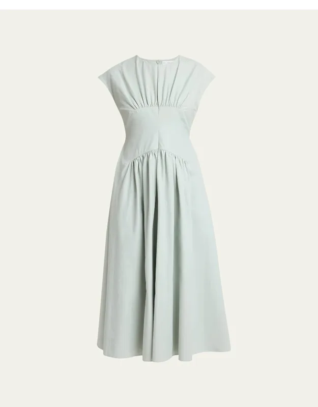 A-line Technical Cotton Dress