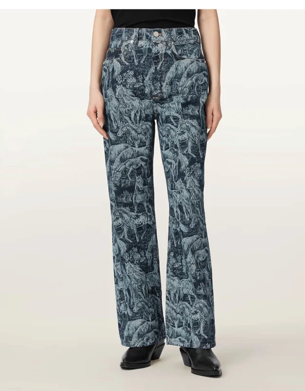 Blake Horse Jacquard Denim Jeans