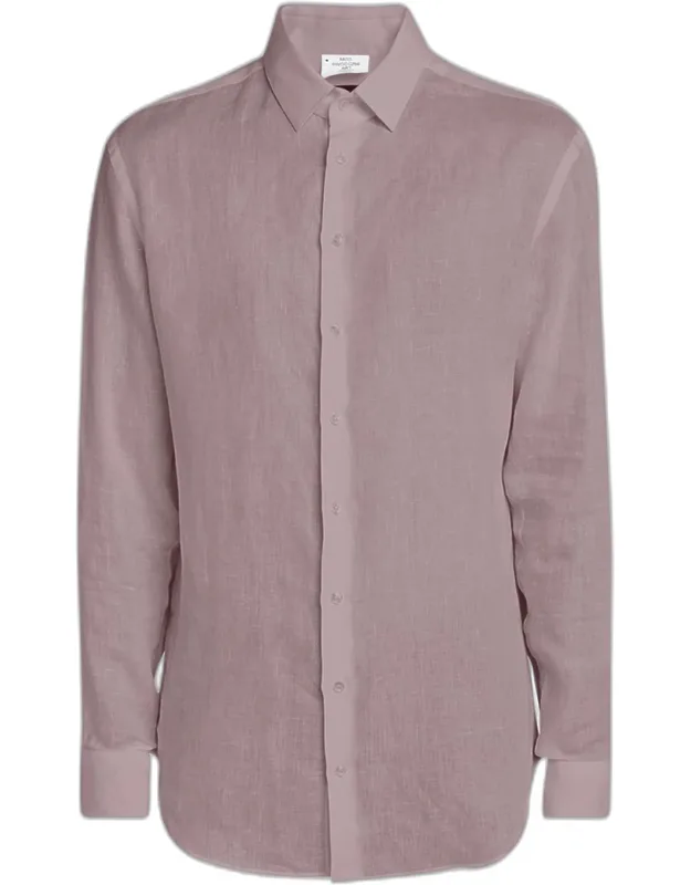 Classic Solid Linen Sport Shirt