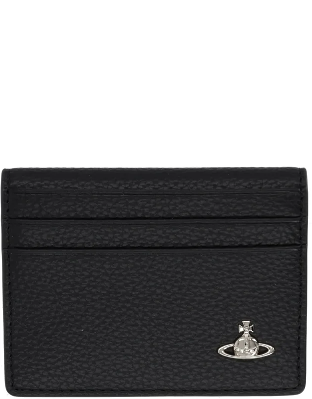 Card Holder With "orb" Detail