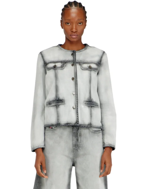 Jacket In Soft Skeleton Denim