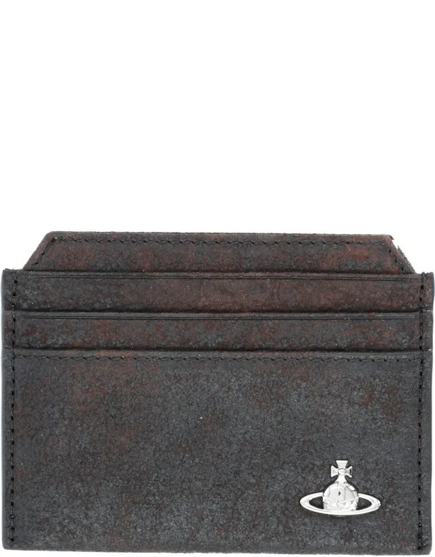 Card Holder With "orb" Detail