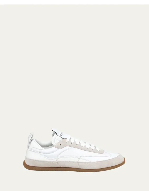 Ec1 Suede And Nylon Low-top Trainers