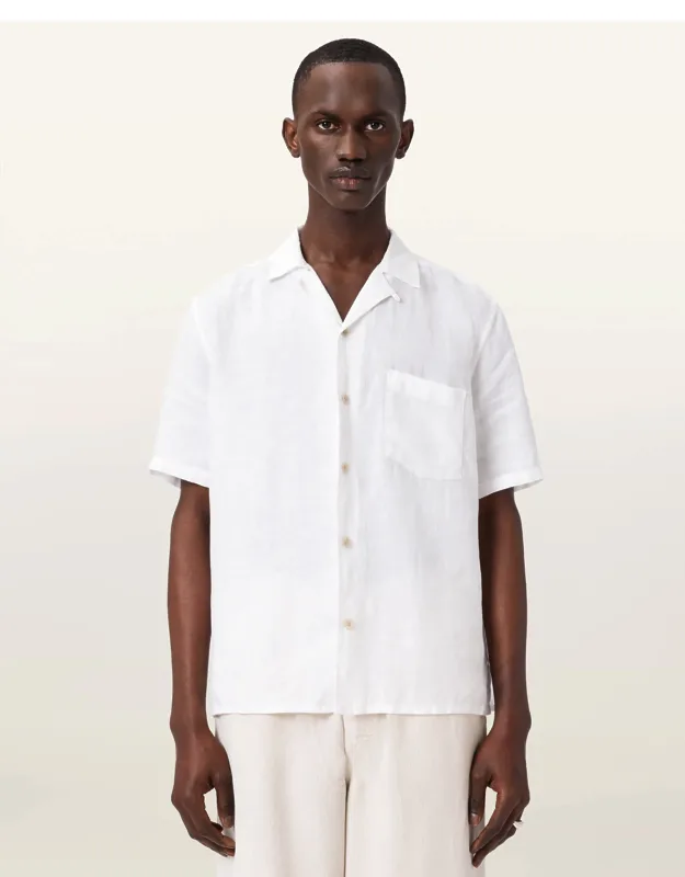 Tri Embroidered Linen Shirt