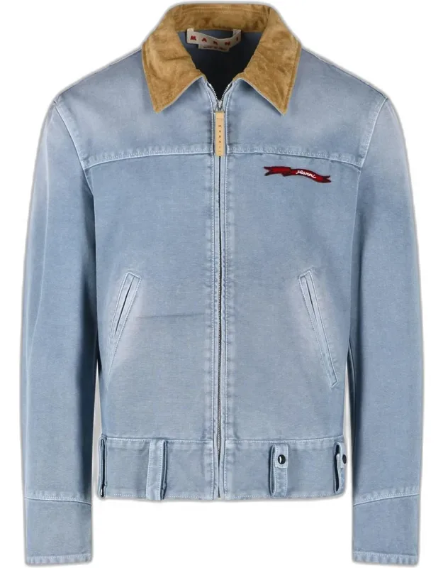 Light Blue Cotton Jacket
