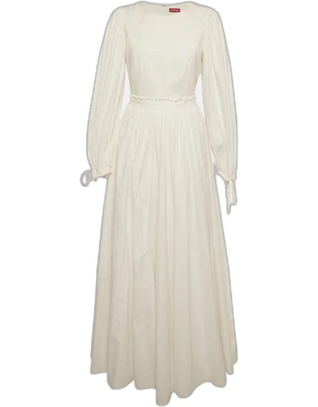 Cotton Flared Maxi Dress