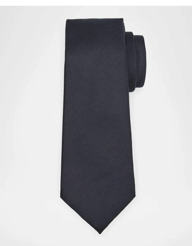 Solid Wool 7-fold Tie
