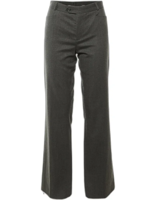 Wool Straight Leg Pants