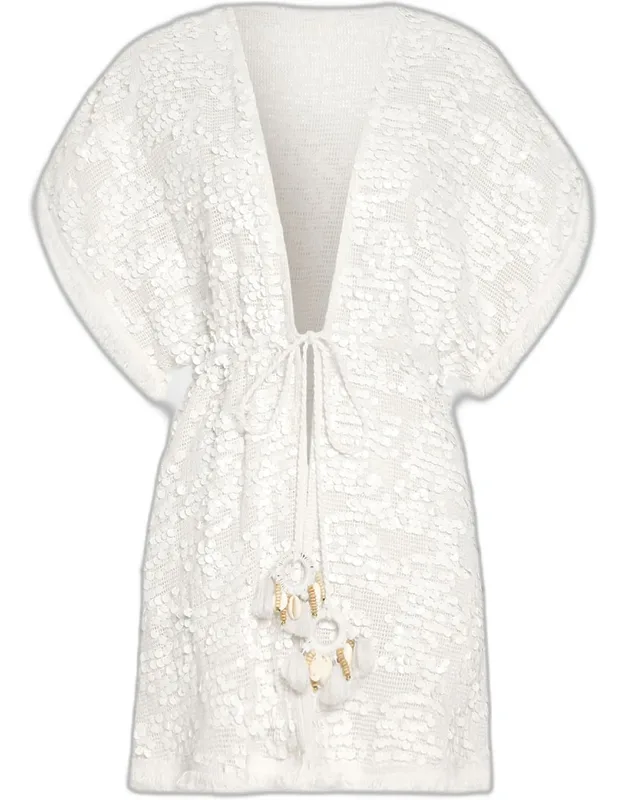 Paillette Coverup Mini Dress