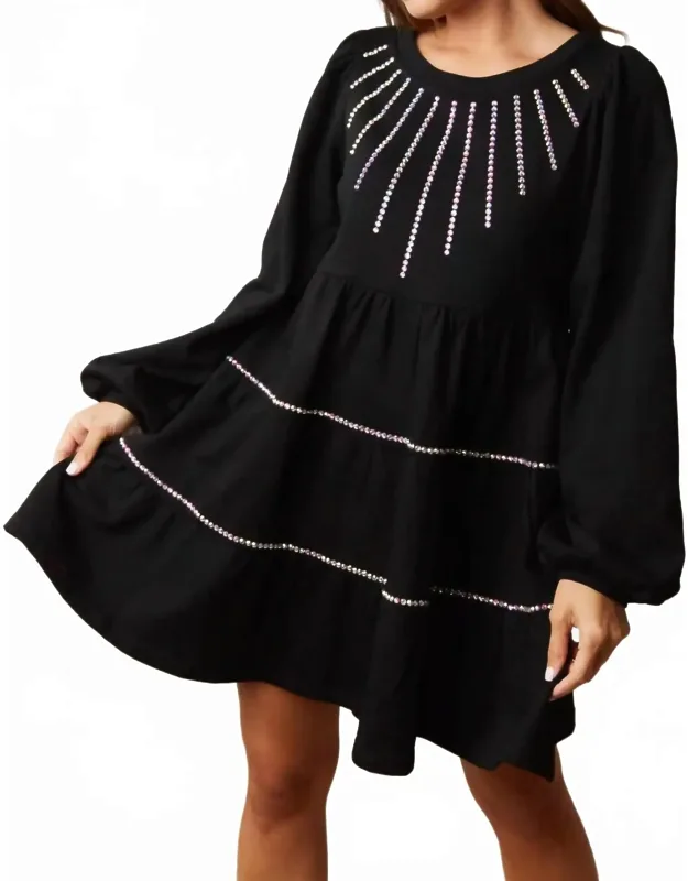 Starlight Long Sleeve Mini Dress
