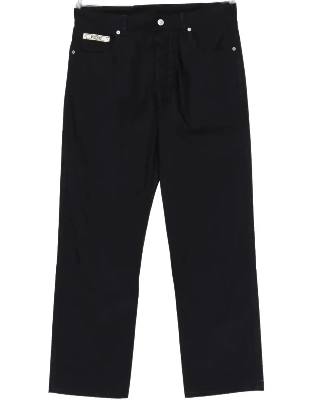 Silk And Nylon Blend Straight-leg Trousers