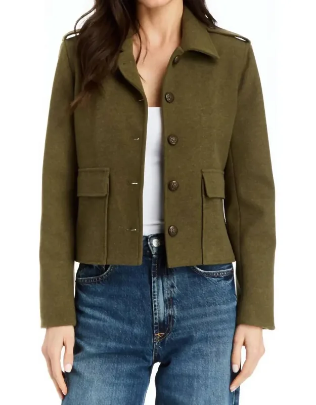 Minty Double Faced Flannel Jacket