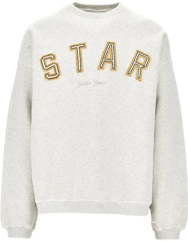 Star Cotton Sweatshirt With Embroidery