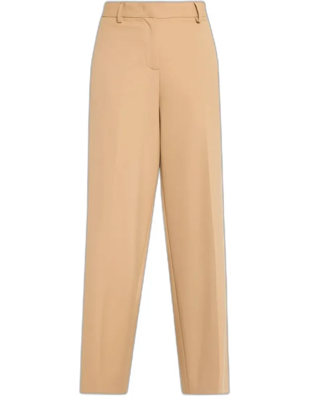 Wide-leg Tech Wool Trousers
