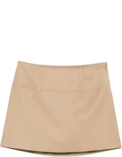 Belt Loops Fitted Skirt