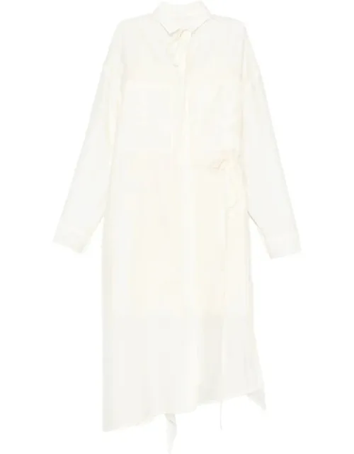 Tie-neck Pocket Dress