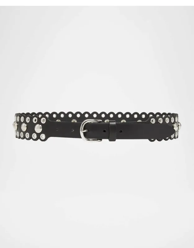 Studded Leather Belt