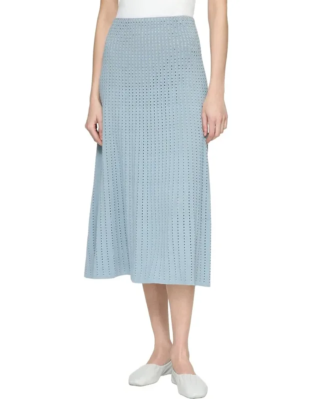 Pointelle Stitch Skirt