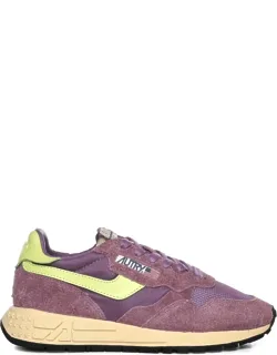 Mesh Leather Trainers
