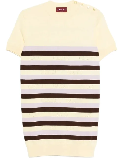 Button Striped T-shirt