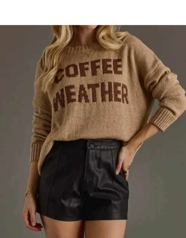 Coffee Weather Lightweight Sweater