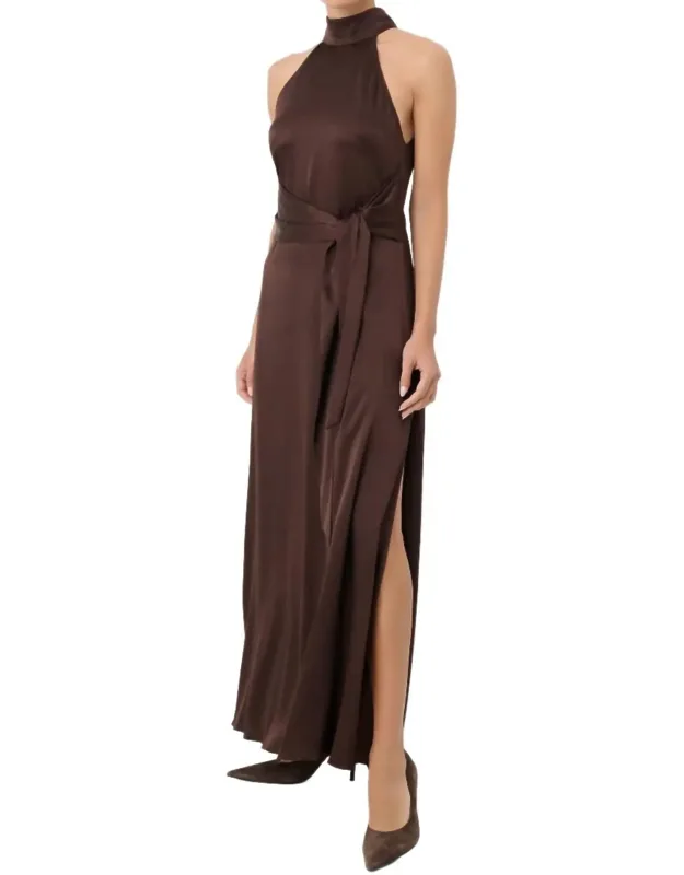 Maxi Silky Satin Dress