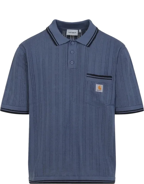 Striped Pocket Polo Shirt